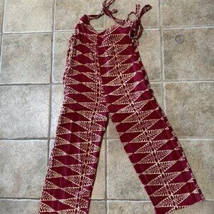 Noa Noa Jumpsuit with Hand batiked aloha print